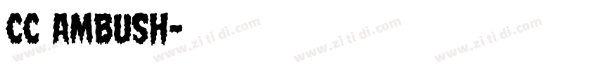cc ambush字体转换